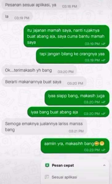 Driver ojol juga ikut kecipratan rejeki.