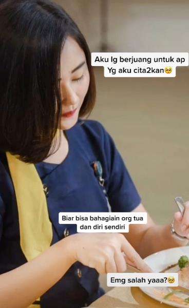 Mulai sekarang Cindy lebih fokus mengejar cita-cita untuk membahagiakan orangtuanya.