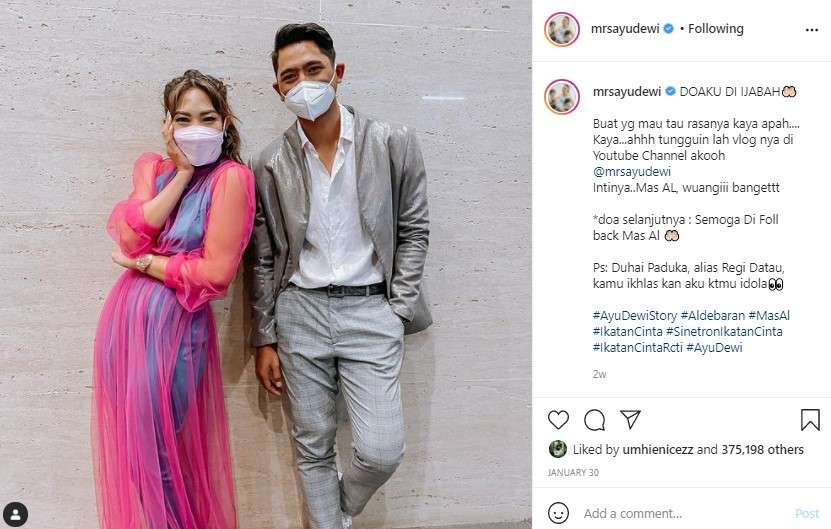 Ayu Dewi bertemu Aldebaran