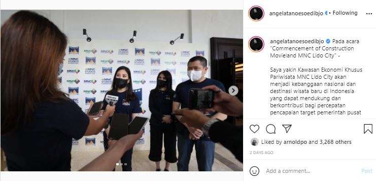 Wakil Menteri Pariwisata dan Ekonomi Kreatif, Angela Tanoesoedibjo, optimistis kawasan MNC Lido City jadi destinasi wisata kebanggaan Indonesia Wakil Menteri Pariwisata dan Ekonomi Kreatif, Angela Tanoesoedibjo, optimistis kawasan MNC Lido City jadi destinasi wisata kebanggaan Indonesia