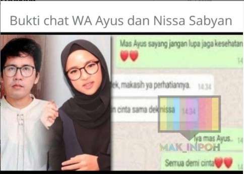 Chat Ayus dan Nissa Sabyan