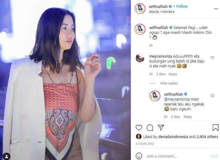 Selfi mantan istri Iwa K Selfi mantan istri Iwa K