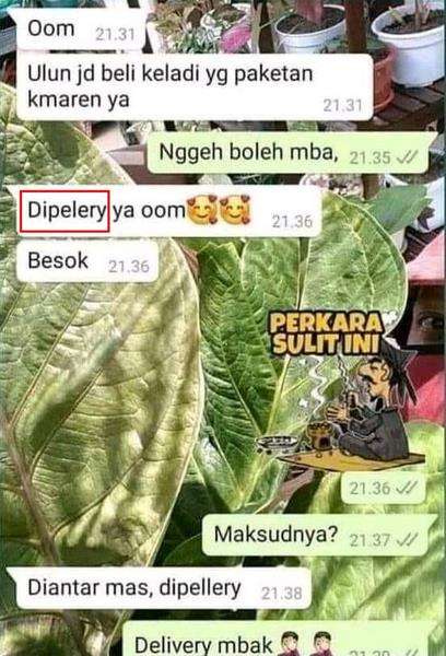 Perkara sulit, minta dipeleri mbaknya.