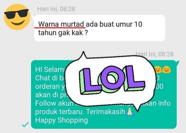 Bukan orang saja yang murtad, warna juga.