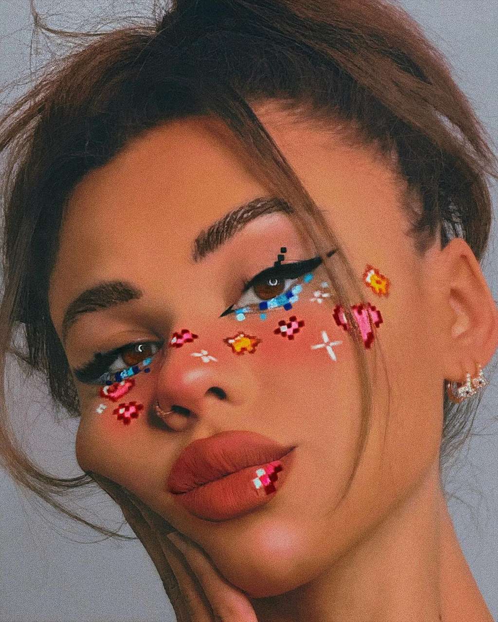 Anime makeup look
