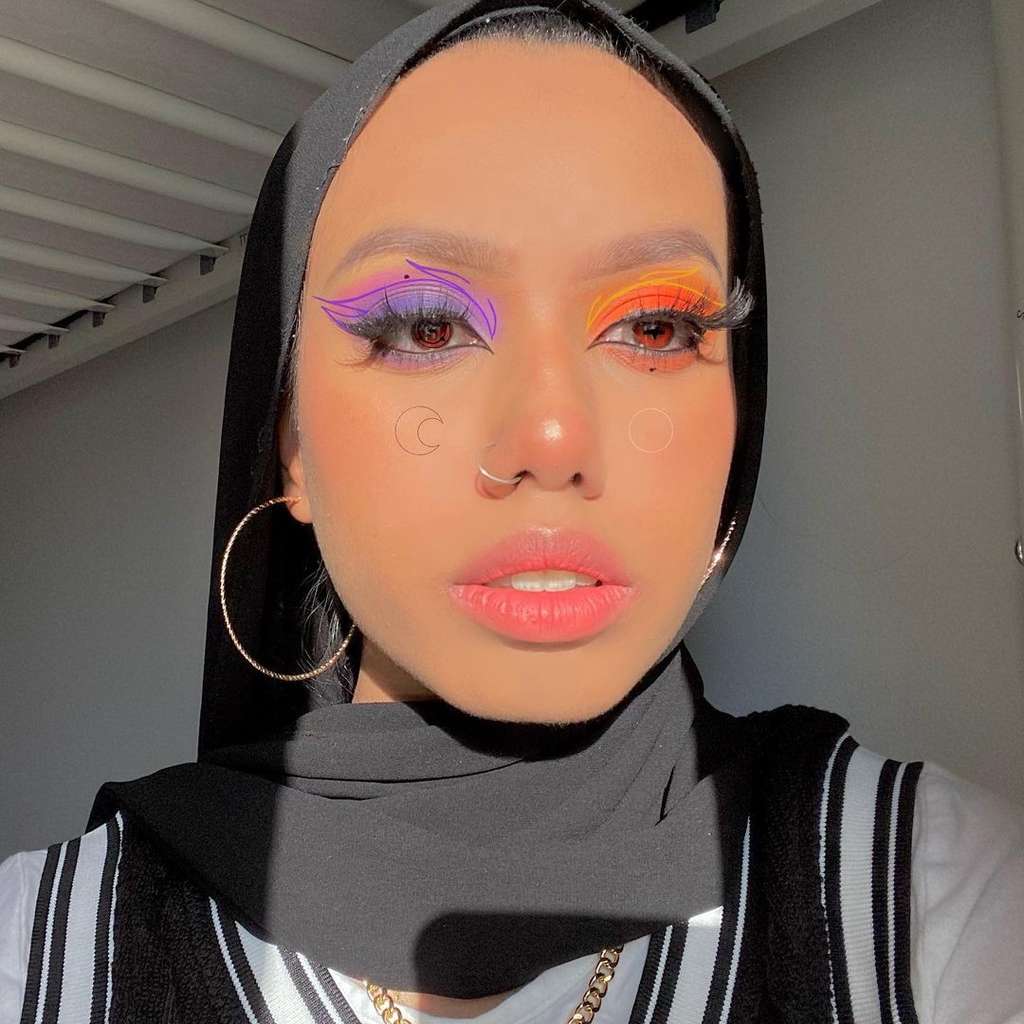 Anime makeup look