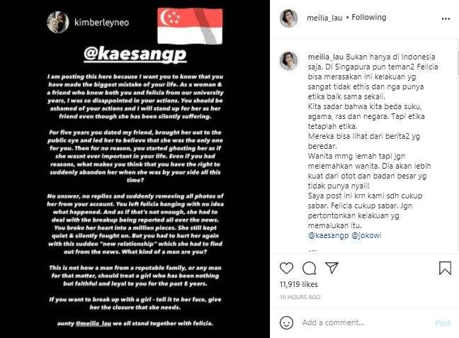 Teman Felicia Tissue ungkap sikap Kaesang Pangarep yang ghosting.
