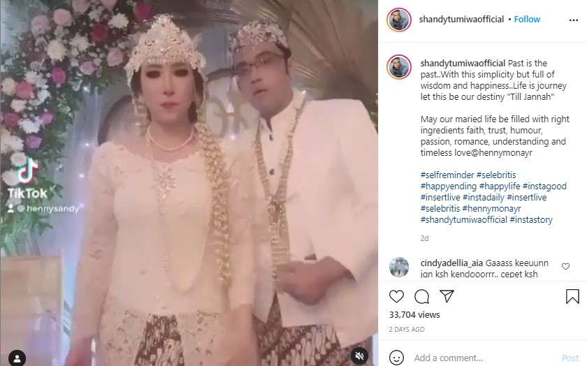 Sandy Tumiwa Menikah lagi