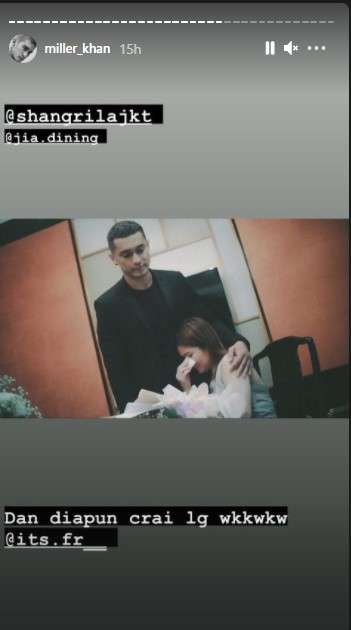 Miller Khan melamar kekasihnya Miller Khan melamar kekasihnya