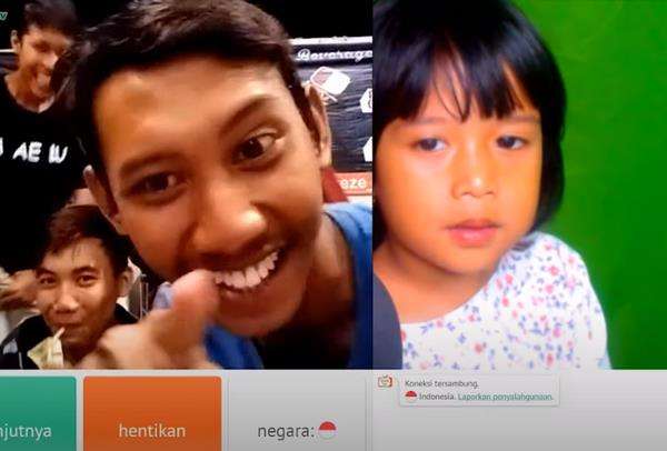 Dedek kecil main Ome, langsung kabur setelahnya.
