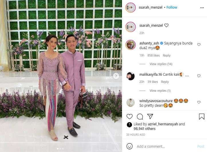 Sarah pacar Azriel Hermansyah
