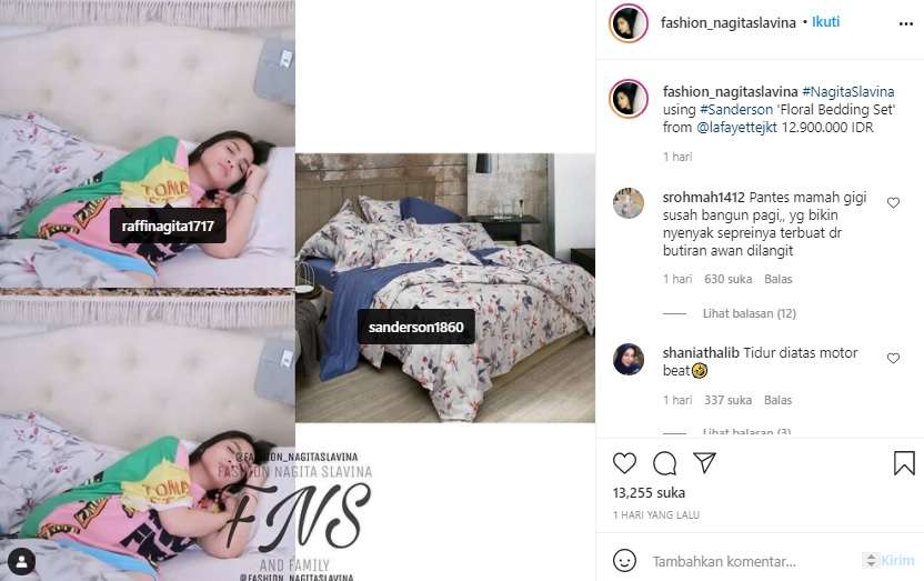 Sprei Nagita Slavina Sprei Nagita Slavina