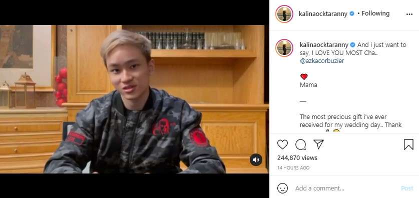 Ucapan Azka buat pernikahan Kalina