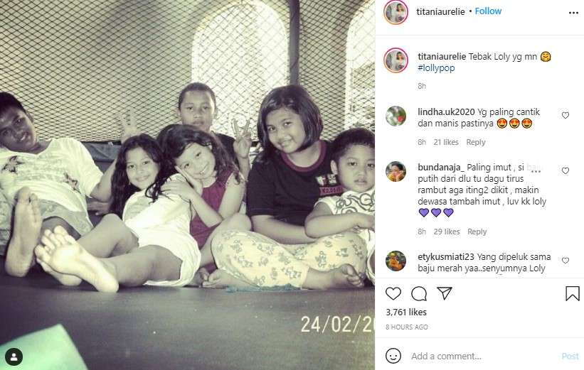 Foto masa kecil Aurel Hermansyah Foto masa kecil Aurel Hermansyah