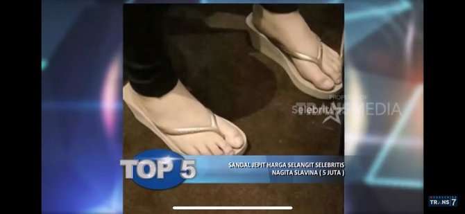 Sendal Jepit Nagita Slavina