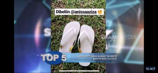 Sendal Jepit Raditya Dika