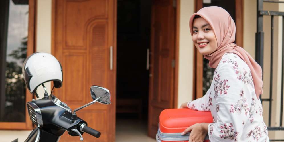 Ilustrasi Hijab Biker