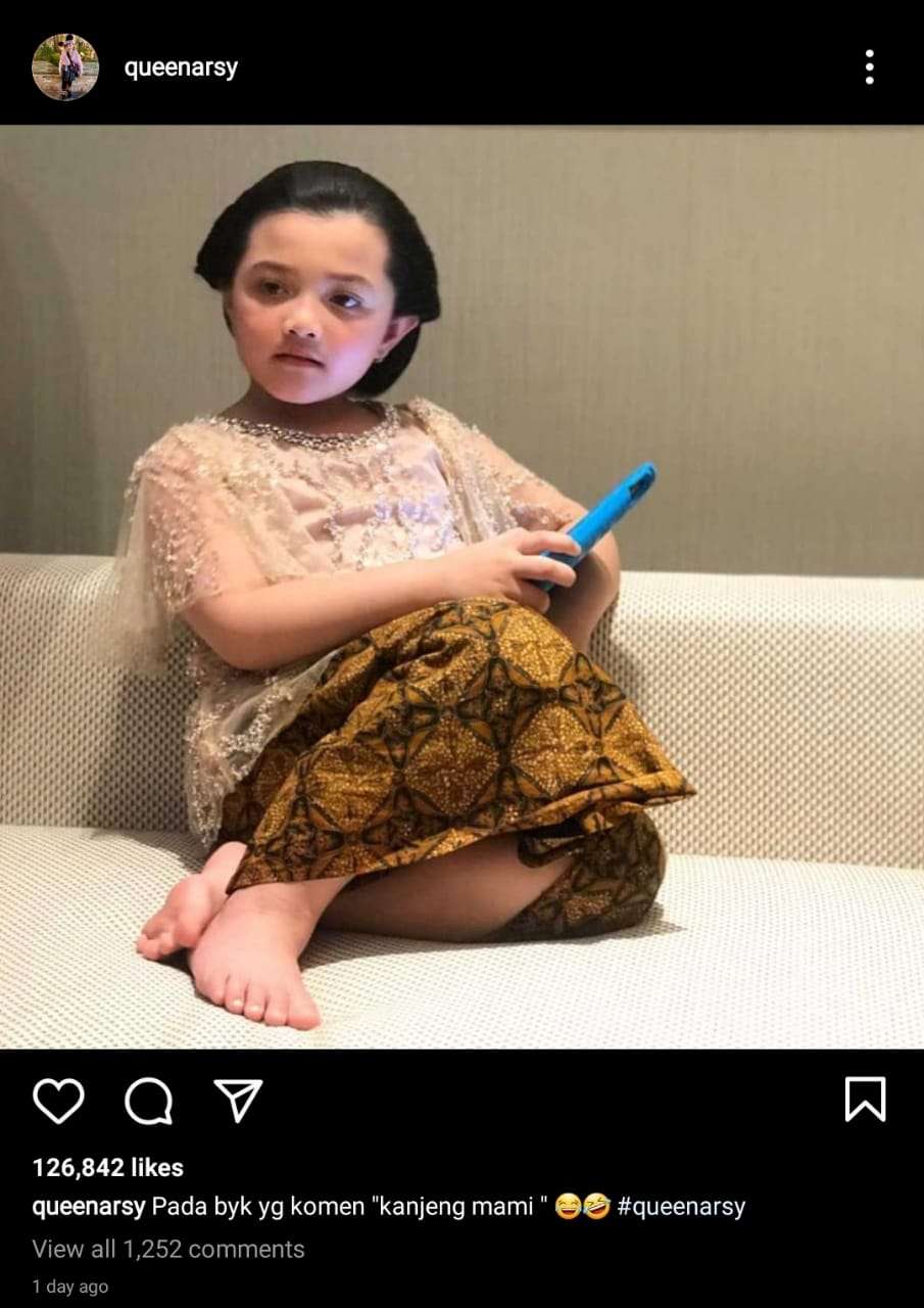 Penampilan Arsy Hermansyah dengan Konde