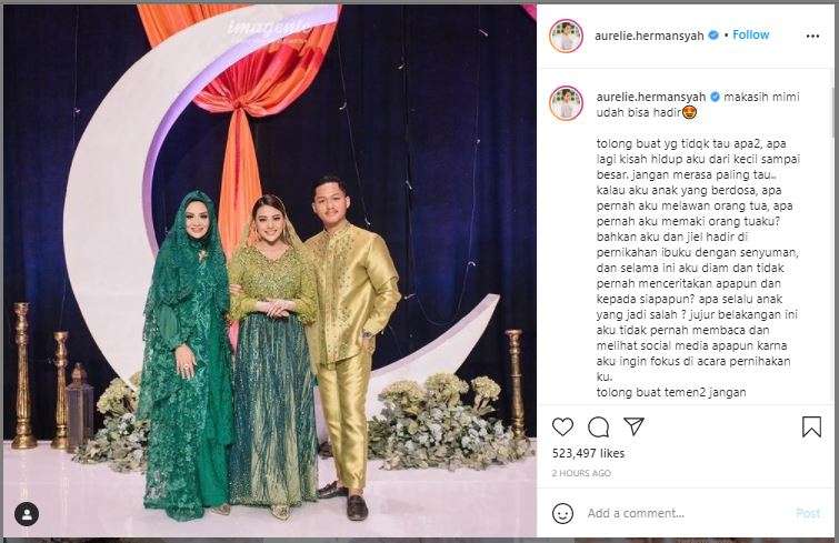 Aurel bersama KD dan Azriel