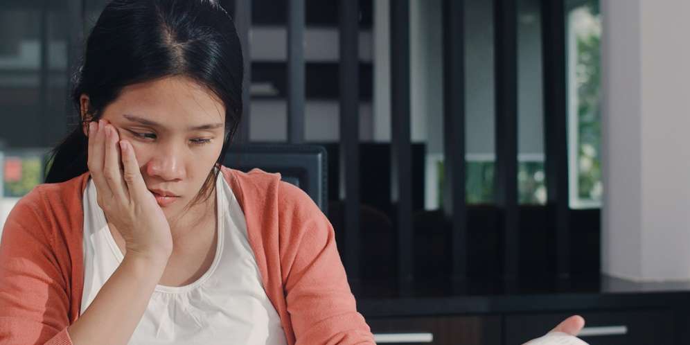 Ilustrasi Ibu Hamil Mengalami Stres