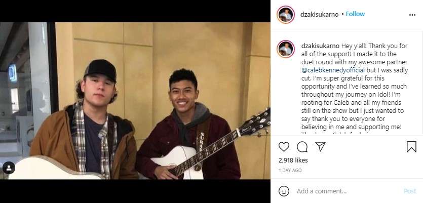 Dzaki Sukarno di American Idol 2021 Terhenti Dzaki Sukarno di American Idol 2021 Terhenti