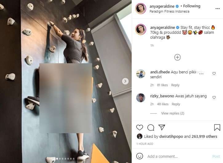 Unggahan Anya Geraldine