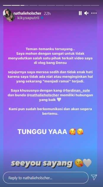 Komentar Nathalie ke Kiky Saputri