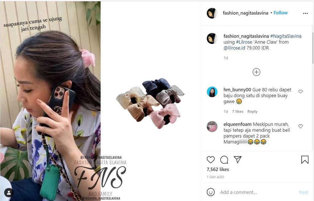 Fashion Nagita Slavina