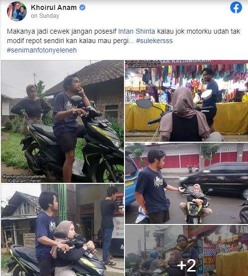 Jok motor ditancapi paku (2)