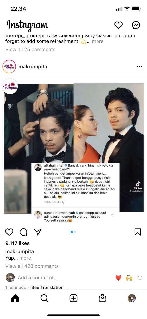 Atta Halillintar tanpa bandana