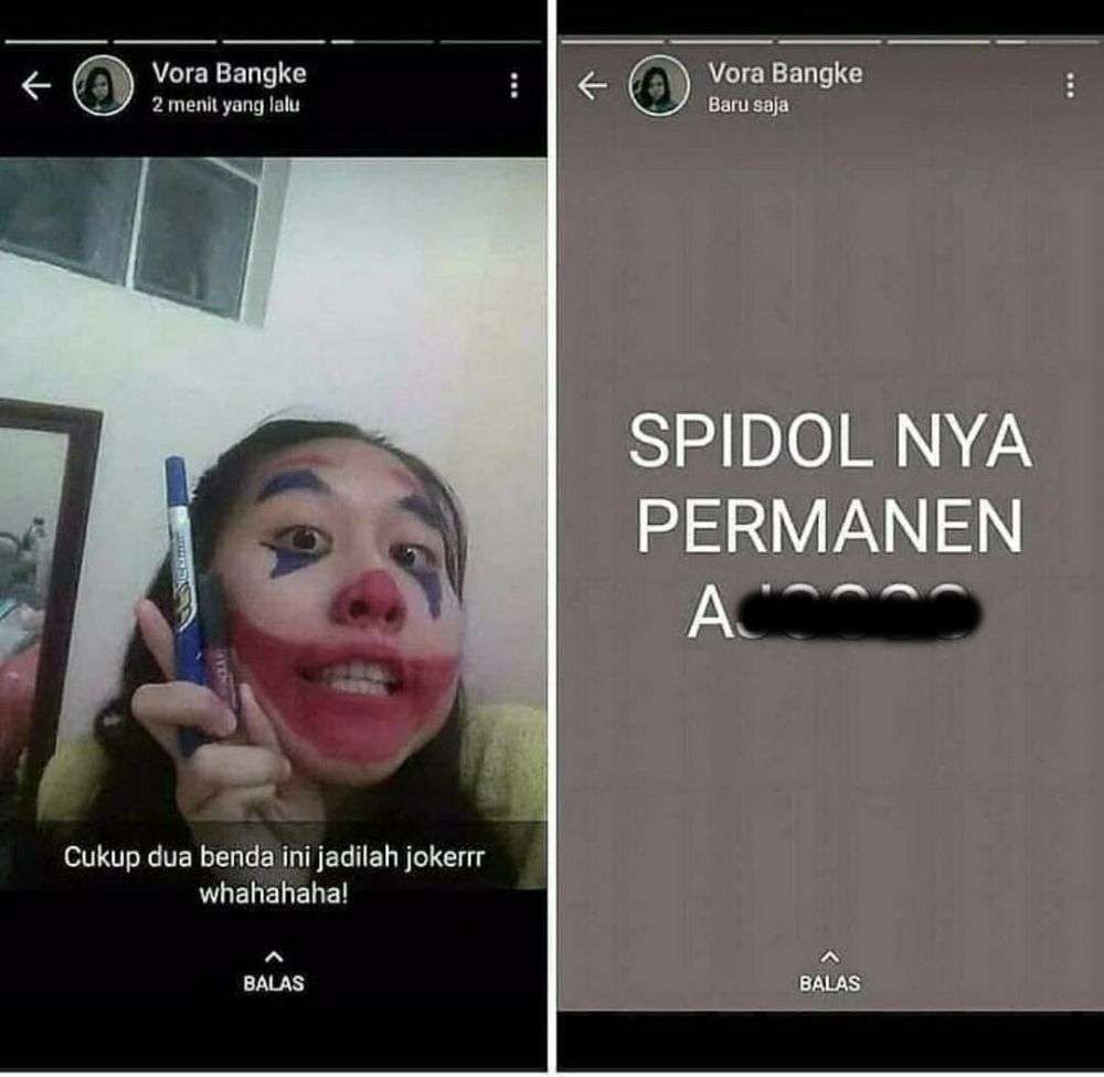 Makeover ala-ala joker