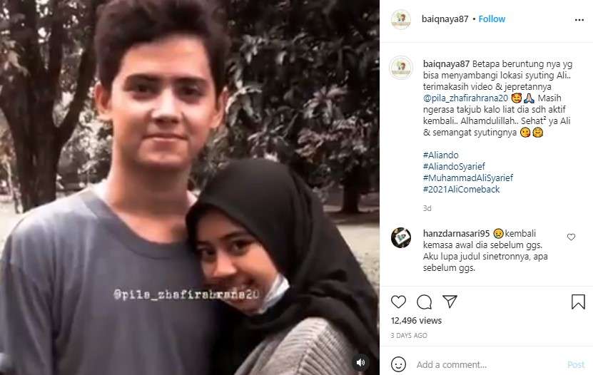 Penampilan baru Aliando Syarief