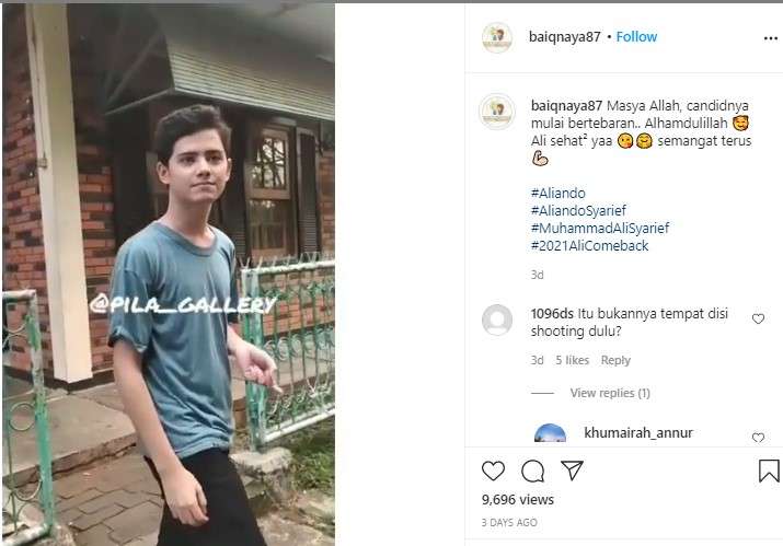 Penampilan baru Aliando Syarief
