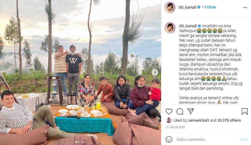 Titi Kamal berduka
