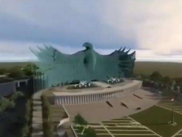Istana negara di ibu kota baru karya Nyoman Nuarta.