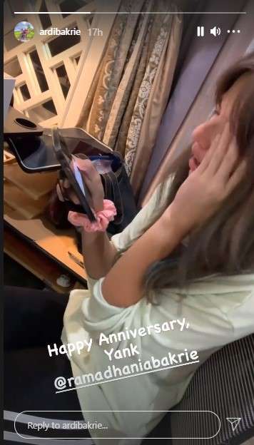 ucapan Ardi Bakrie ke Nia Ramadhani