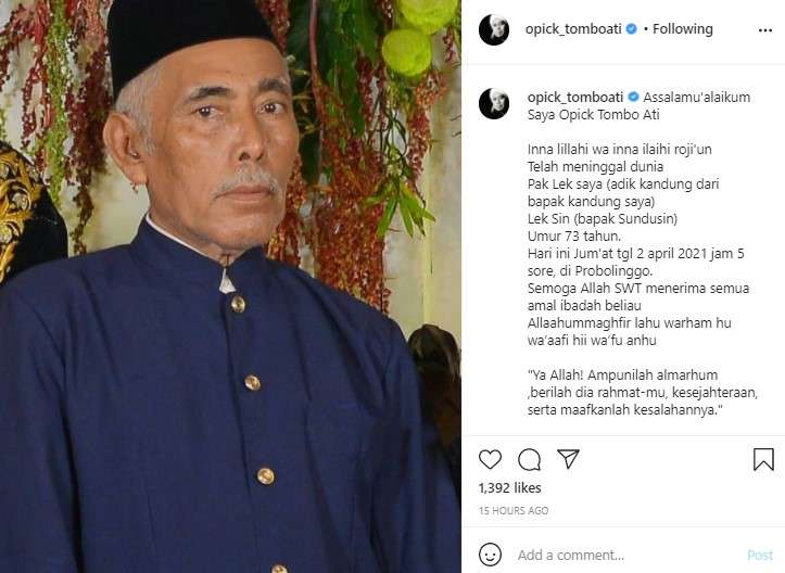 Opick berduka
