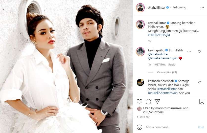 Atta Halilintar dan Aurel Hermansyah