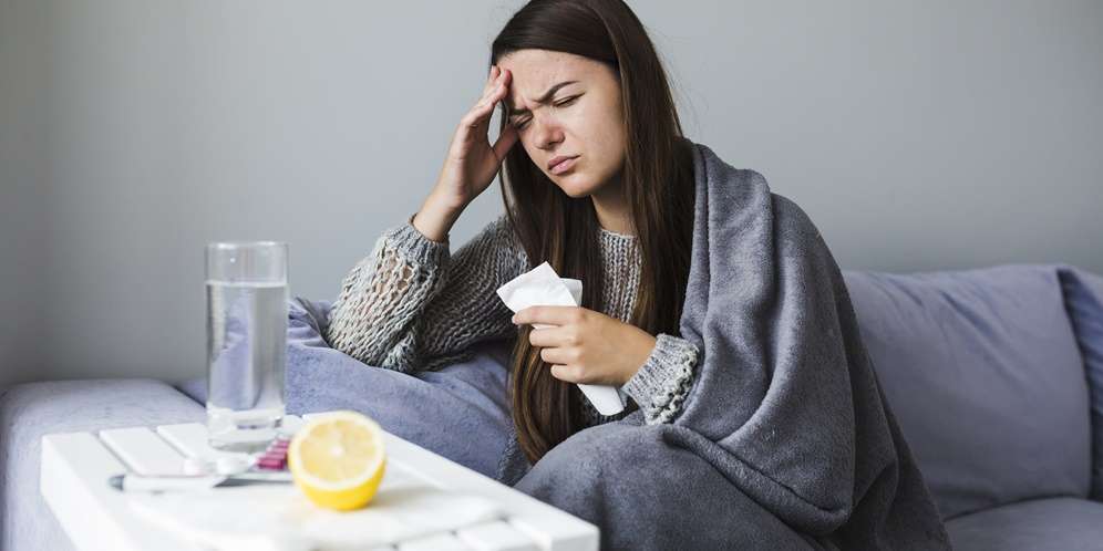 Ilustrasi Menderita Flu