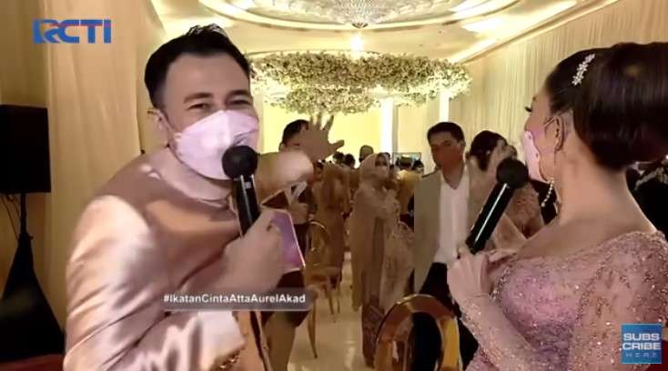 Raffi Ahmad menyepa dua anak mantan kekasihnya