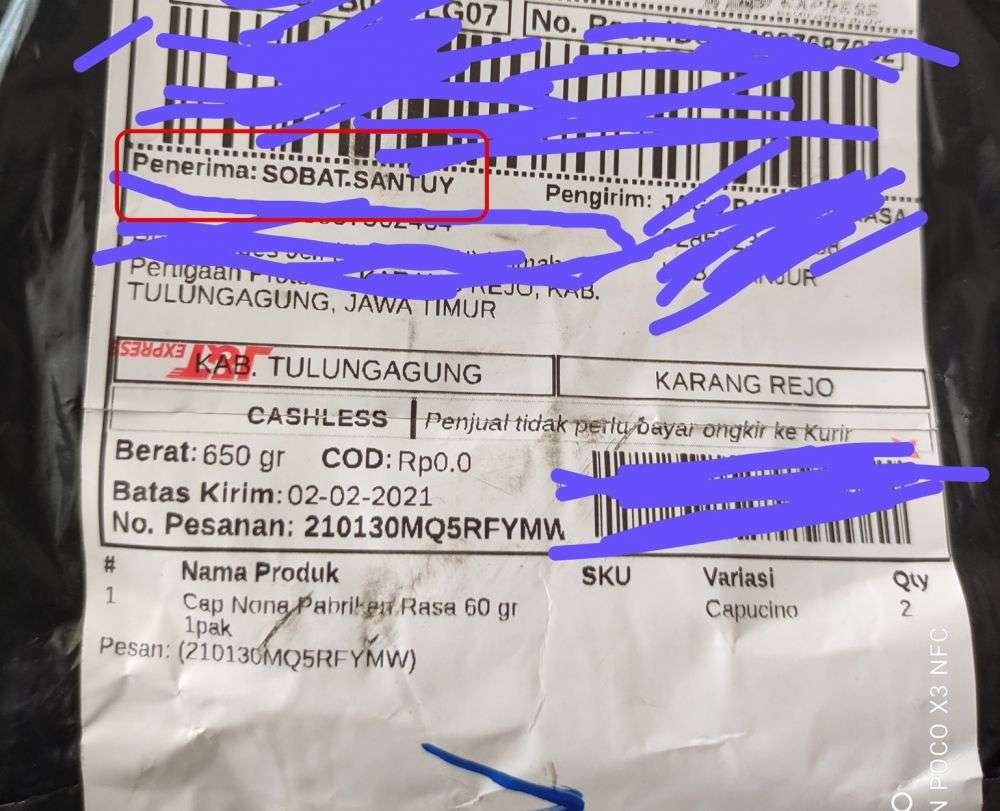 Nama penerima nyeleneh
