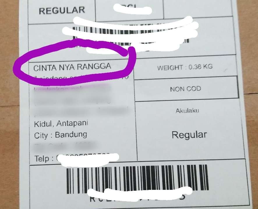 Nama penerima nyeleneh