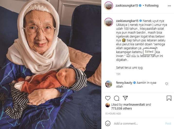 Putra Zaskia Sungkar dan Irwansyah
