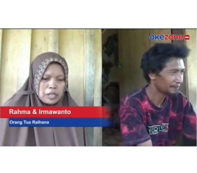 Orang tua Raihana