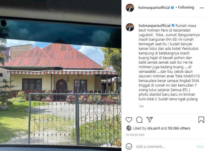 Rumah Masa Kecil Hotman Paris