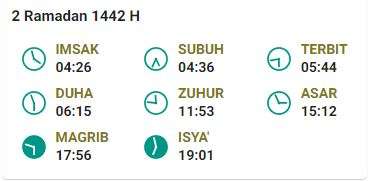 Jadwal Imsak 14 April Bandung