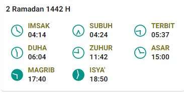 Jadwal Imsak 14 April Semarang