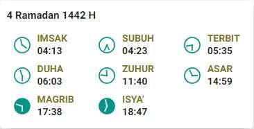 Jadwal Imsak 16 April Solo