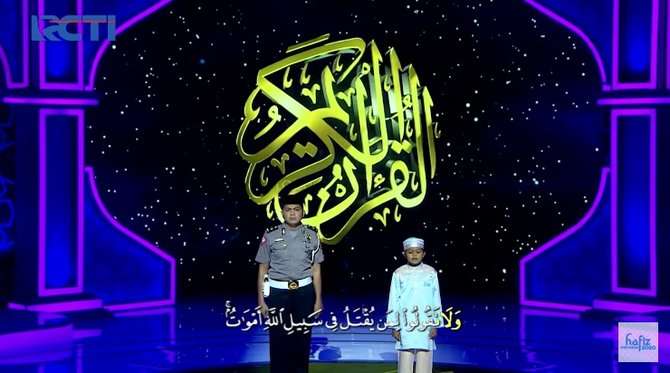 Iptu Usman Tampil Bersama Sang Anak