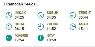 Jadwal Imsak 19 April Bandung